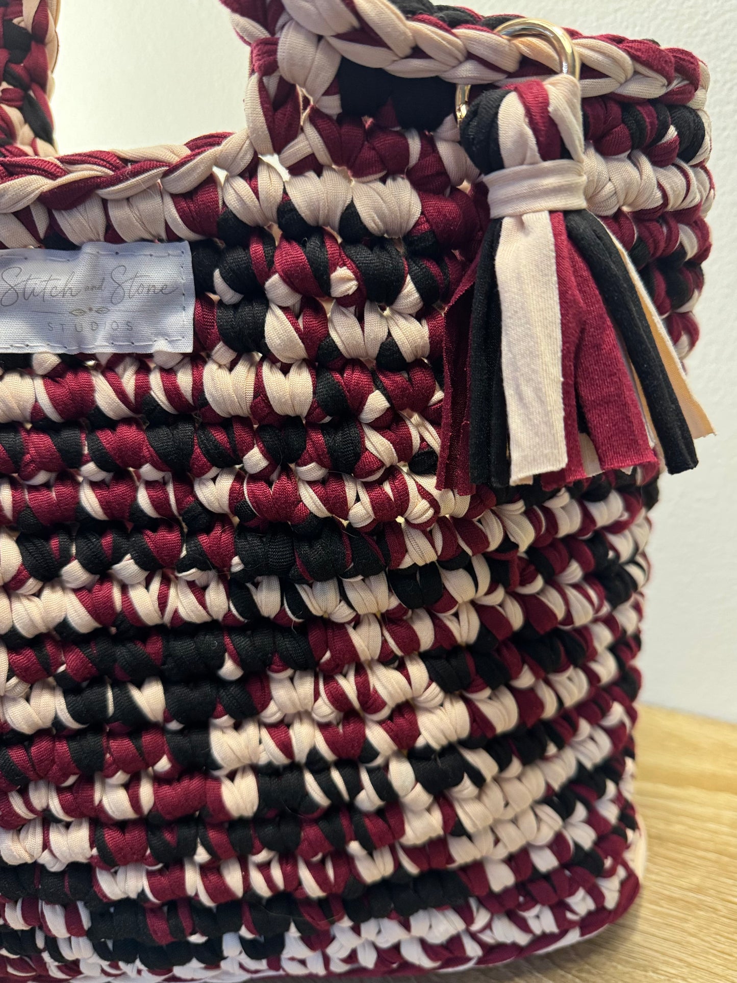 The Studio Tote- In Cabernet
