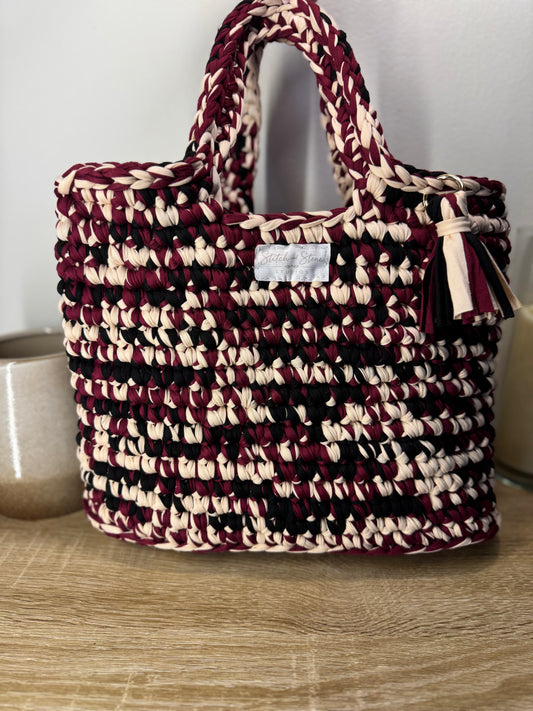 The Studio Tote- In Cabernet