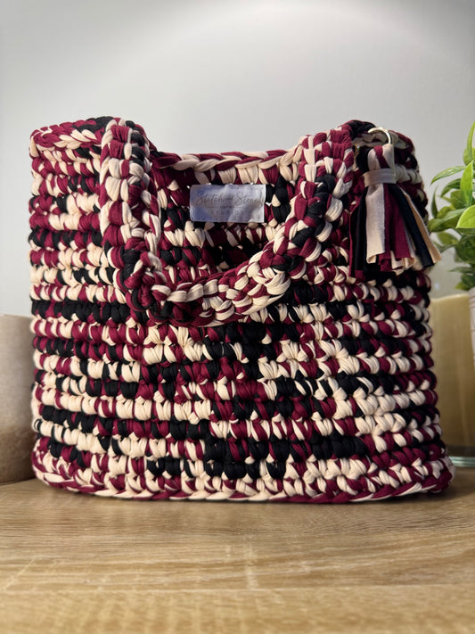 The Studio Tote- In Cabernet
